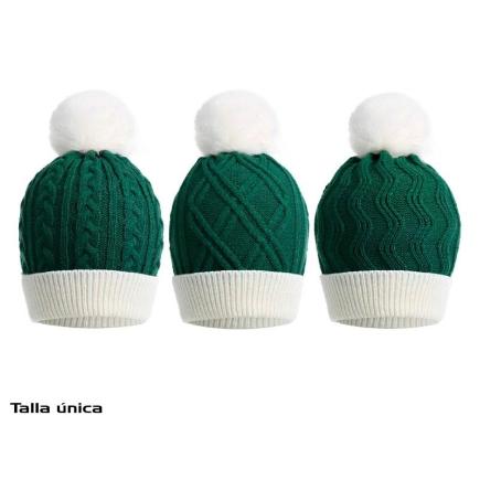 GORRO NAVIDAD VERDE 3STD TALLA UNICA