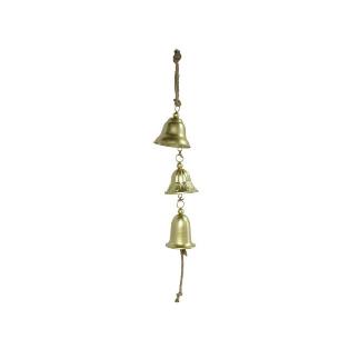 CAMPANA METAL X3 14X14X58 CM DORADO