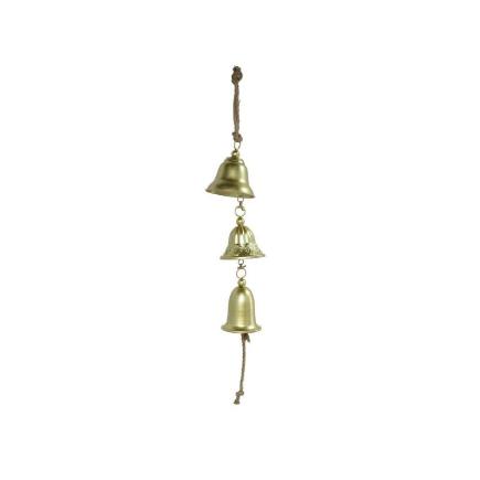 CAMPANA METAL X3 14X14X58 CM DORADO