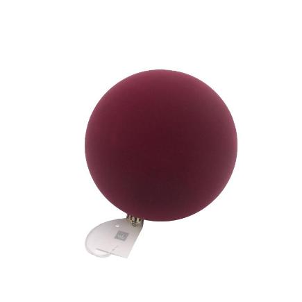 BOLA NAVIDEÑA DE PLASTICO TERCIOPELO