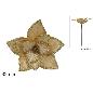 TALLO FLOR 32 CM TERCIOPELO ORO CON GLITTER