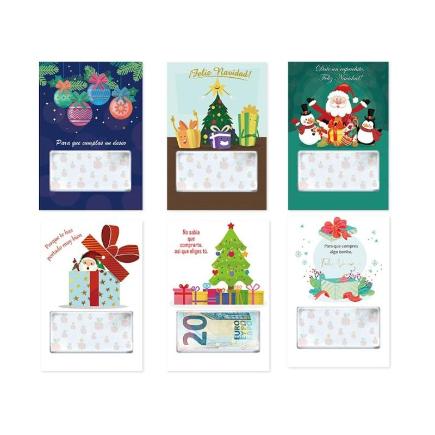 TARJETA PARA REGALAR DINERO NAVIDAD