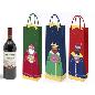 BOLSA BOTELLA SILUETA REYES MAGOS FOIL