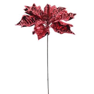 PICK POINSETTIA IRIDESCENT ROJO