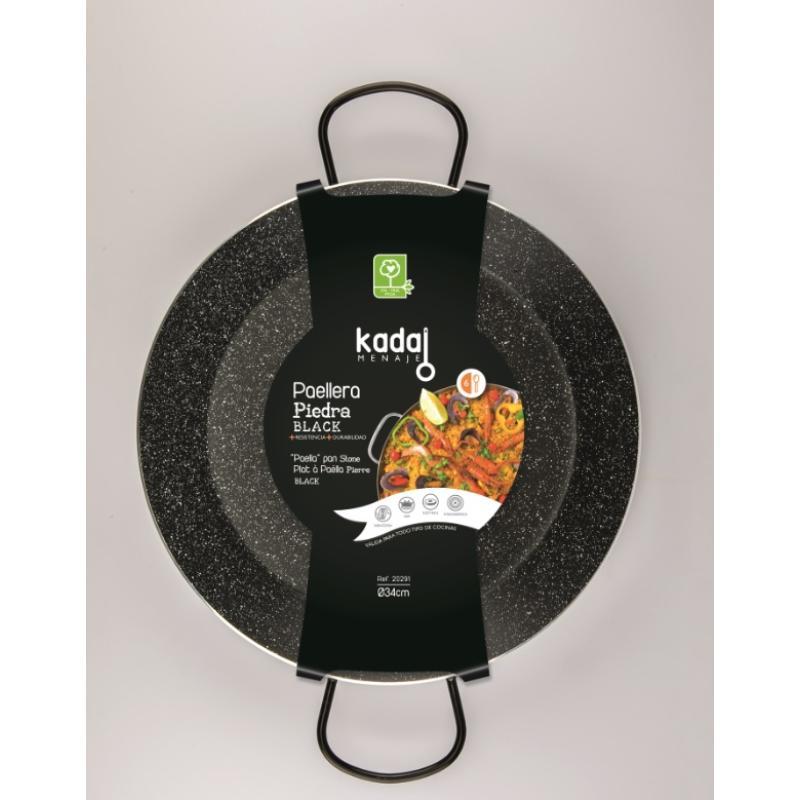PAELLERA PIEDRA BLACK IT 34 CM