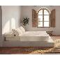 JUEGO DE FRANELA ROMBOS BELNOU 90X190/200+30 CM PIEDRA