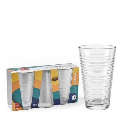 C3 COK VASO ZEBRA AGUA 40 CL K12