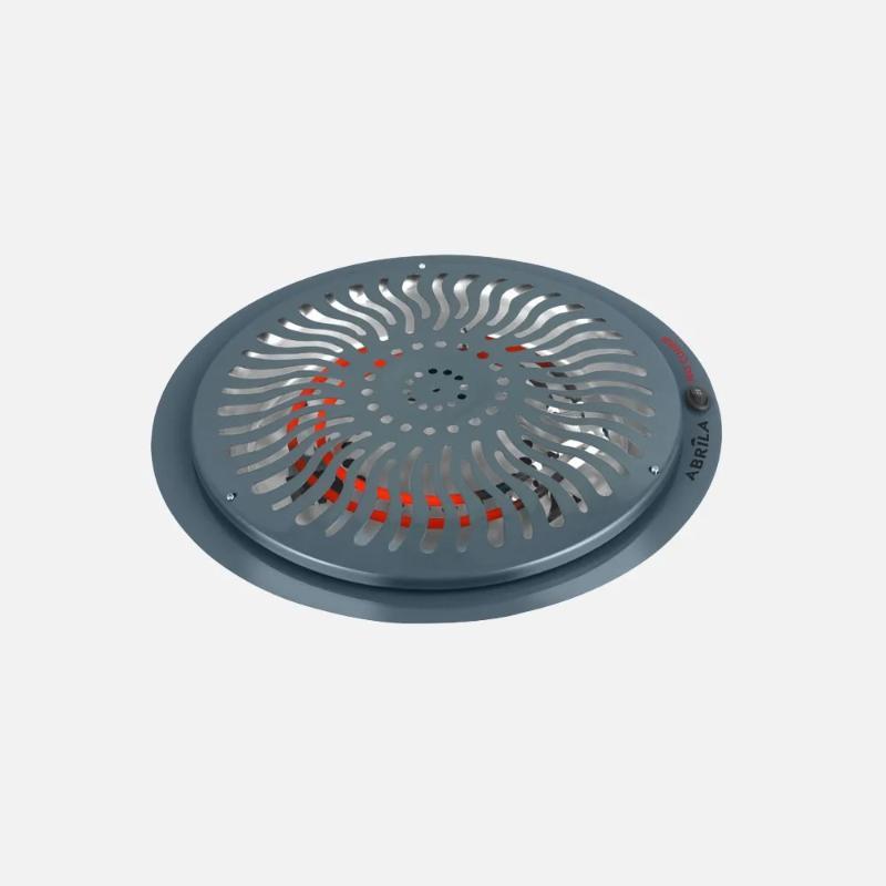 BRASERO ELECT.RUDY GRIS 900W 2POT REJILLA DE PROTE 3 MT CABLE