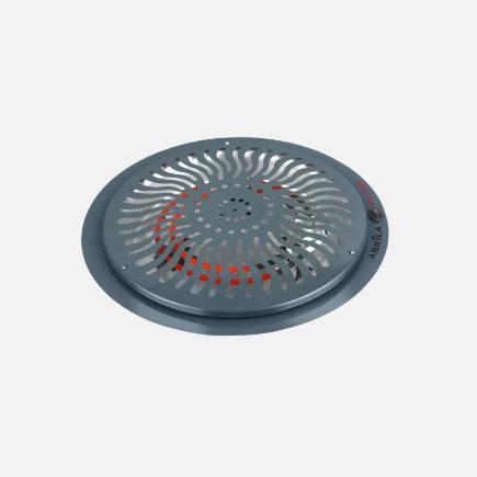 BRASERO ELECT.RUDY GRIS 900W 2POT REJILLA DE PROTE 3 MT CABLE