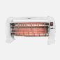 BRASERO ELECT CUARZO HUNTER 1200W BLANCO 3 POT.ANTIV ASA 25X48.5X12.5 CM