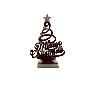 ARBOL DE MADERA FLOKADA 16.5X4.5XH.24 CM