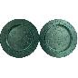 BAJOPLATO DE PLASTICO VERDE D.33HX1.CM