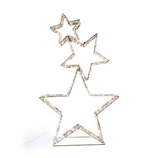ESTRELLAS 3 PIEZAS ENCIMERA METALICA Y