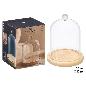 CUPULA DECORATIVA BOLA BASE MADERA 15