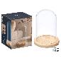 CUPULA DECORATIVA BASE MADERA 18 CM