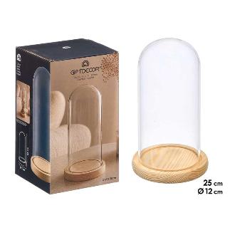CUPULA DECORATIVA BASE MADERA 25 CM