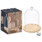 CUPULA DECORATIVA BOLA BASE MADERA 20