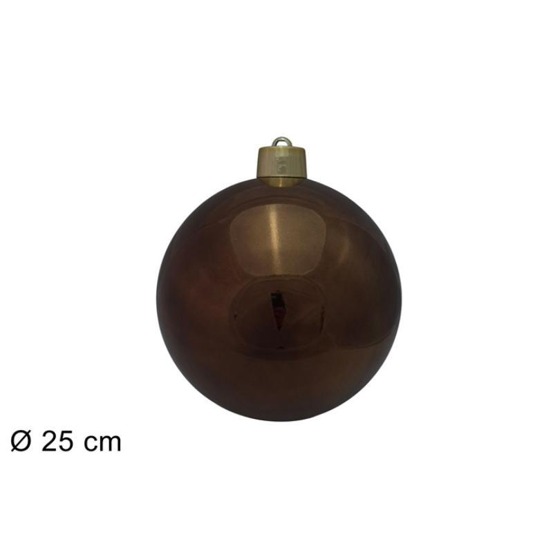 BOLA 25 CM MARRON BRILLANTE