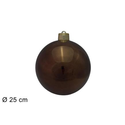 BOLA 25 CM MARRON BRILLANTE