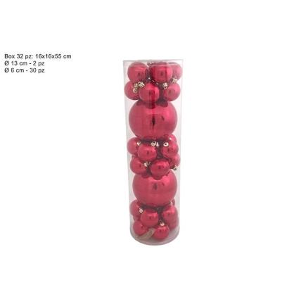 SET 32 BOLAS ROJO