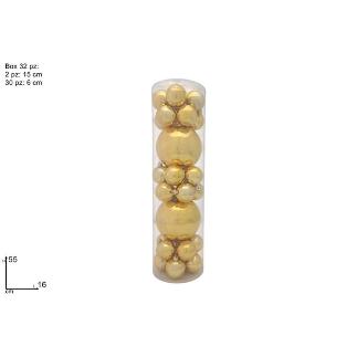 SET 32 BOLITAS ORO