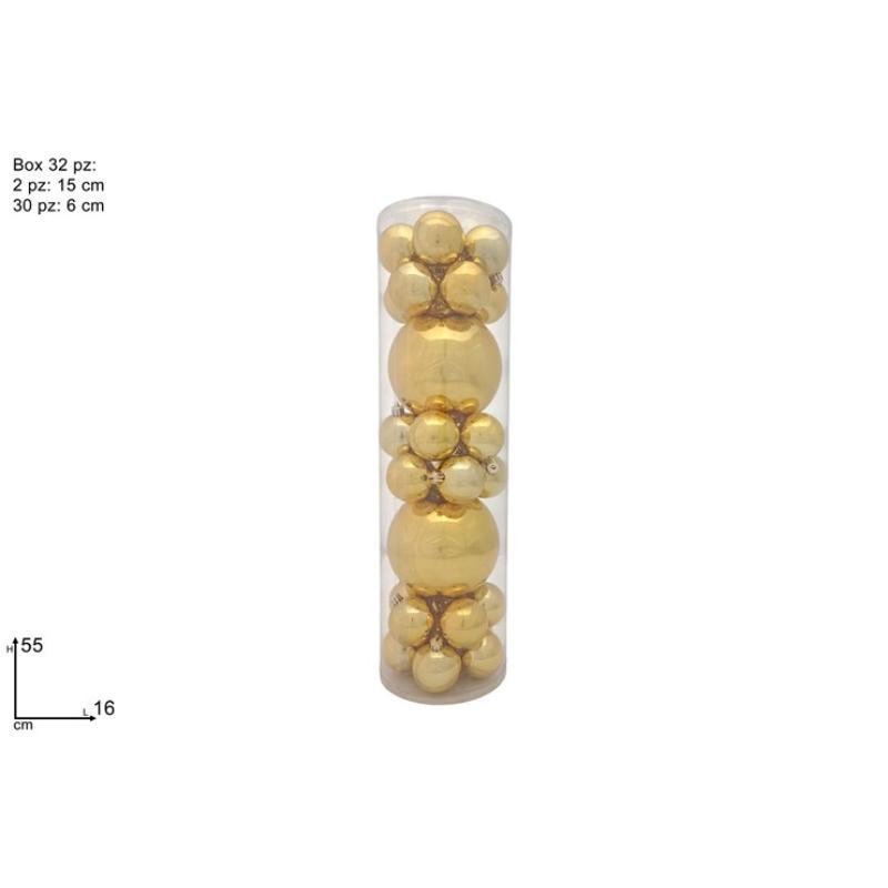 SET 32 BOLITAS ORO