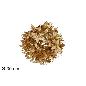 CORONA 30 CM HOJAS GLITTER ORO