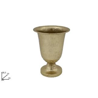 VASO METALIZADO D19X25.5 CM ORO