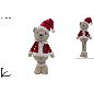 OSO NAVIDAD EXTENSIBLE 75 CM CON TRAJE Y GORRO