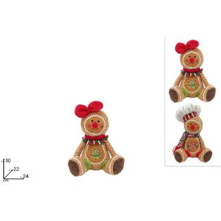 MUÑECO MARZAPANE SENTADO 30 CM