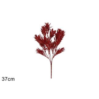 RAMA DE 37 CM CON PURPURINA ROJA