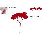 ADORNO PARA REGALO CORAZONES EFECTO TERCIOPELO ROJO 2 SURT