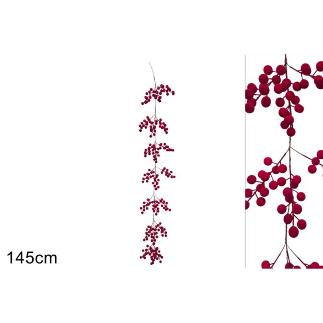 GUIRNALDA 145 CM BACCHE EFECT TERCIOPELO BURDEOS