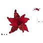 TALLO DE FLOR 35 CM EFEC TERCIOPELO LAMINADO ROJO CON BRILLO