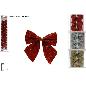 SET 10 PIEZAS LAZOS GLITTER SURT EN 3 COL