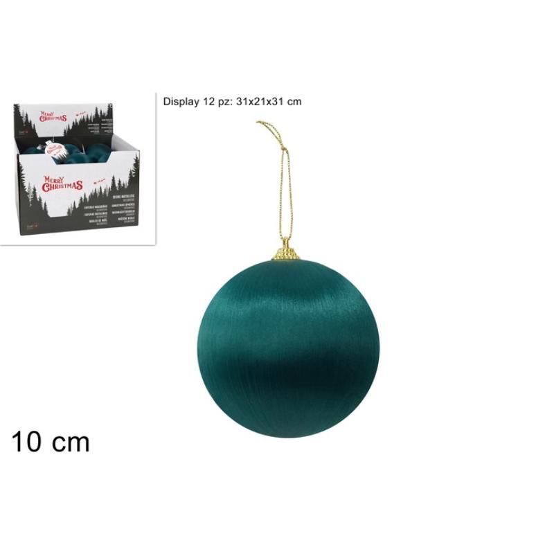 BOLA 10 CM VERDE PETROLEO A HILO