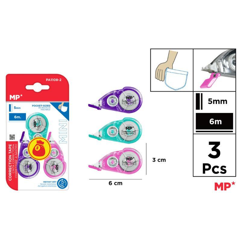 CORRECTOR CINTA 5MM X 6 M