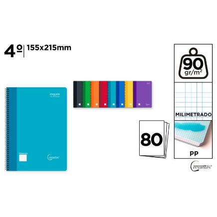 CUADERNO ESP T PP 4º MILIMETRADO 80H 90G