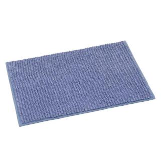 ALFOMBRA BAÑO CHENILLA POLIESTER AZUL 60X40 CM