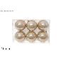 SET 6 BOLAS DE 10 CM COLOR CHAMPAN PERLADAS