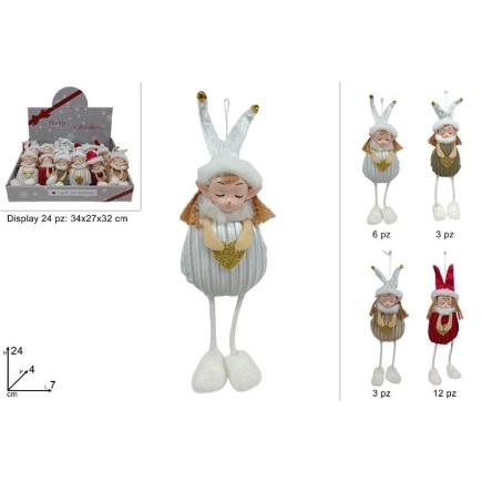 COLGANTE MUÑECO 24 CM 4 COL