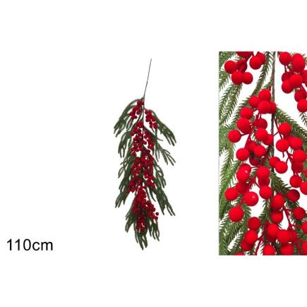 GUIRNALDA 110 CM BAYAS ROJAS TERCIPE