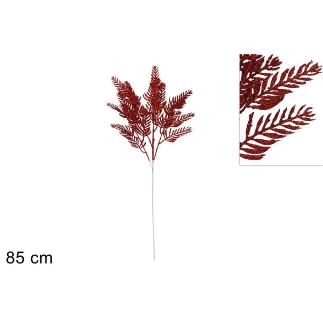 VARA 85 CM FLOR GLITTERADA ROJO