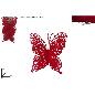 MARIPOSAS CON PINZAS EFECTO FLOCADO ROJO SXP264216 ROJO