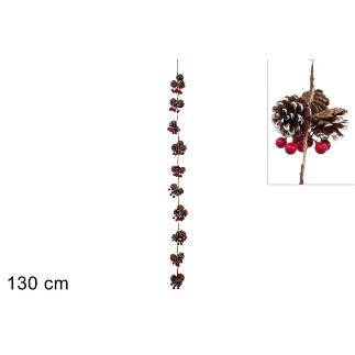 GUIRNALDA 130 CM BAYAS Y PIÑAS