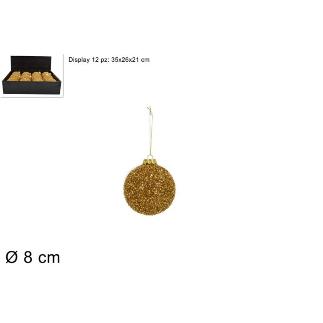 BOLA 8 CM FILI LAMINATI ORO