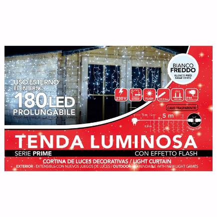 CORTINA 180 LED BLANCO L.5XH0.9 MT 6W 31V 18X11XH10 CM