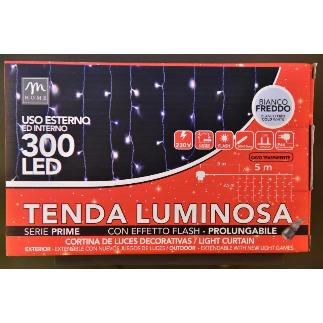 CORTINA 300 LED BLANCO L.5XH2.5 MT 8.4W 31V 19X12XH.11.5 CM