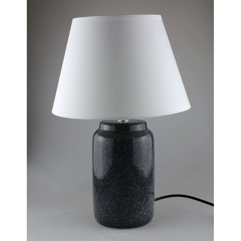 LAMPARA CERAMICA DEC 28*47 NEGRA