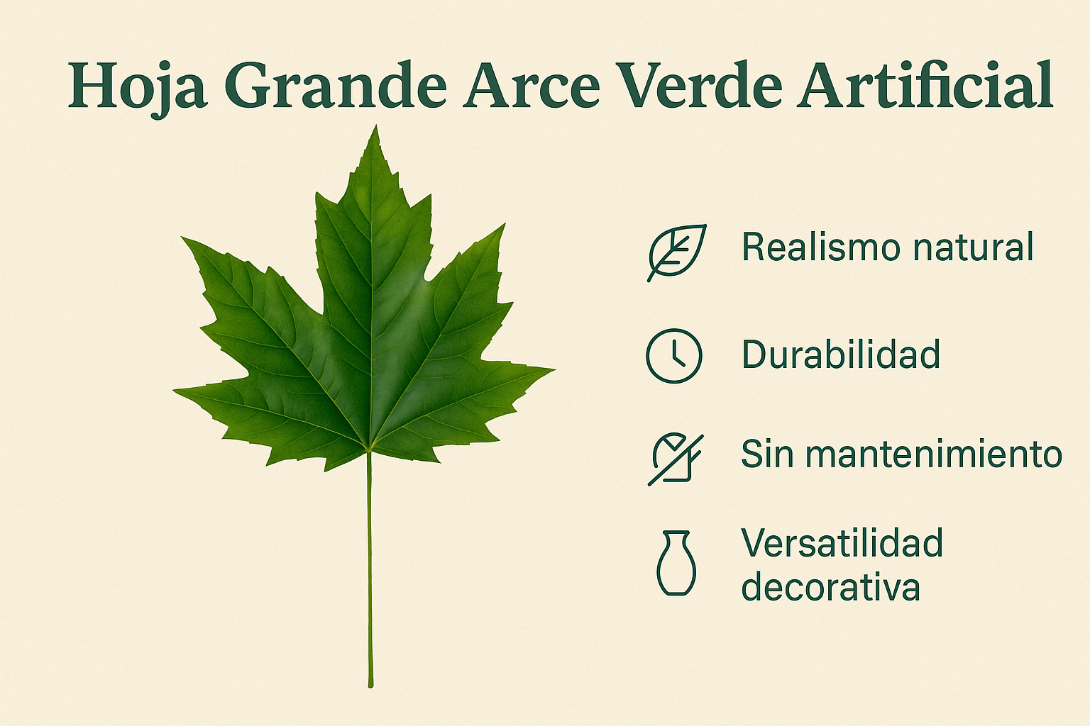 HOJA GRANDE ARCE VERDE